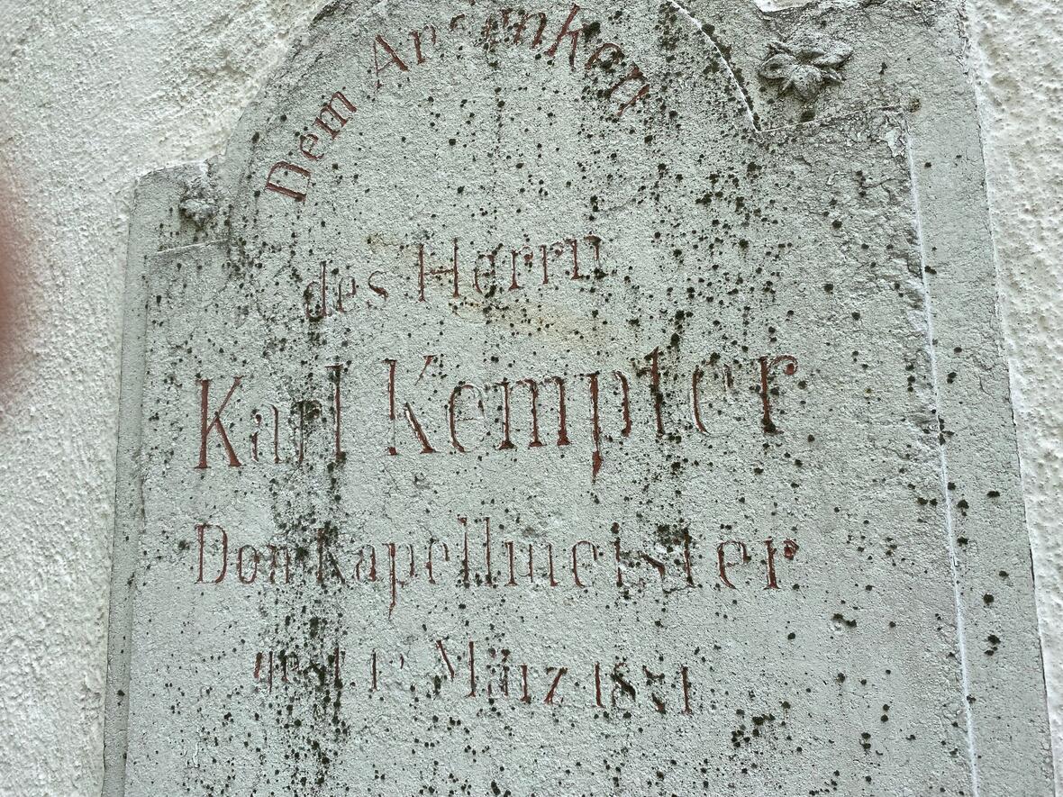 Gedenkplatte für Karl Kempter